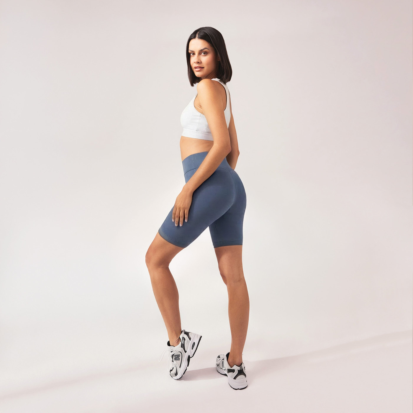 Alltägliche Leichte Radlerhose -Stahlblau