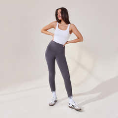Leichte High-Waist-Leggings für jeden Tag – Odyssey Grey