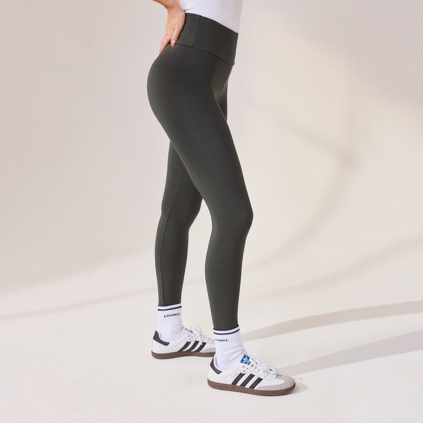 Alltägliche Leichte Leggings - Tannengrün