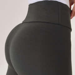 Leichte High-Waist Alltagsleggings – Kiefergrün