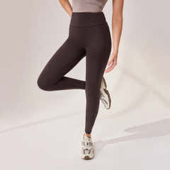 Leichte Alltagsleggings mit hoher Taille – Black Coffee
