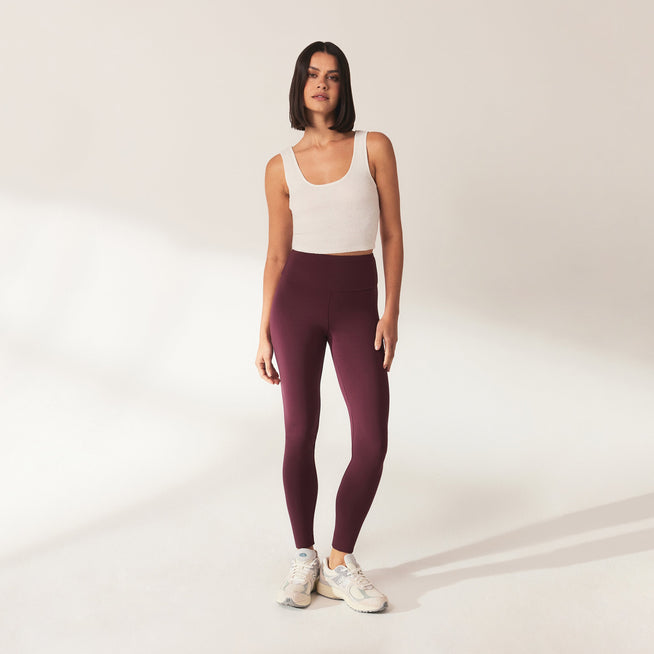 Alltägliche Leichte Leggings - Burgunderrote