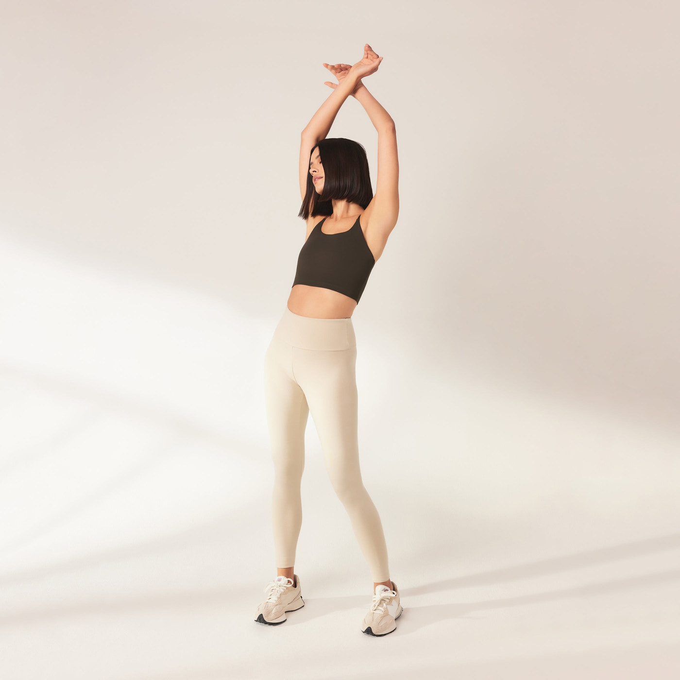 Alltägliche Leichte Leggings - Naturbeige