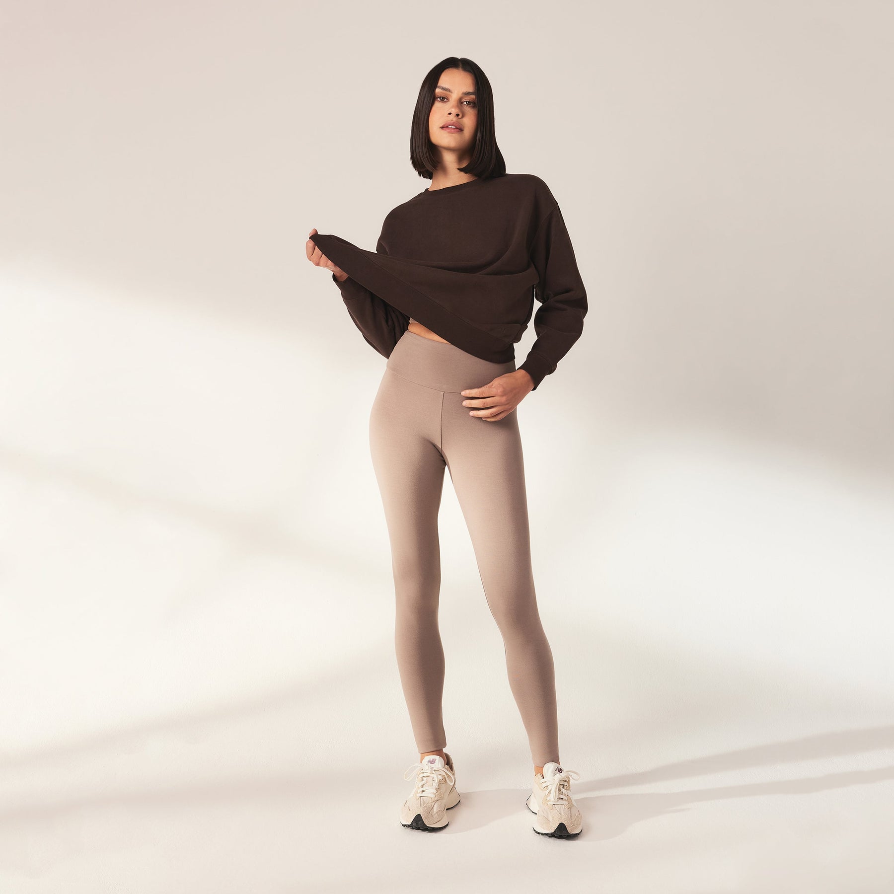 Alltägliche Leichte Leggings - Steingrau