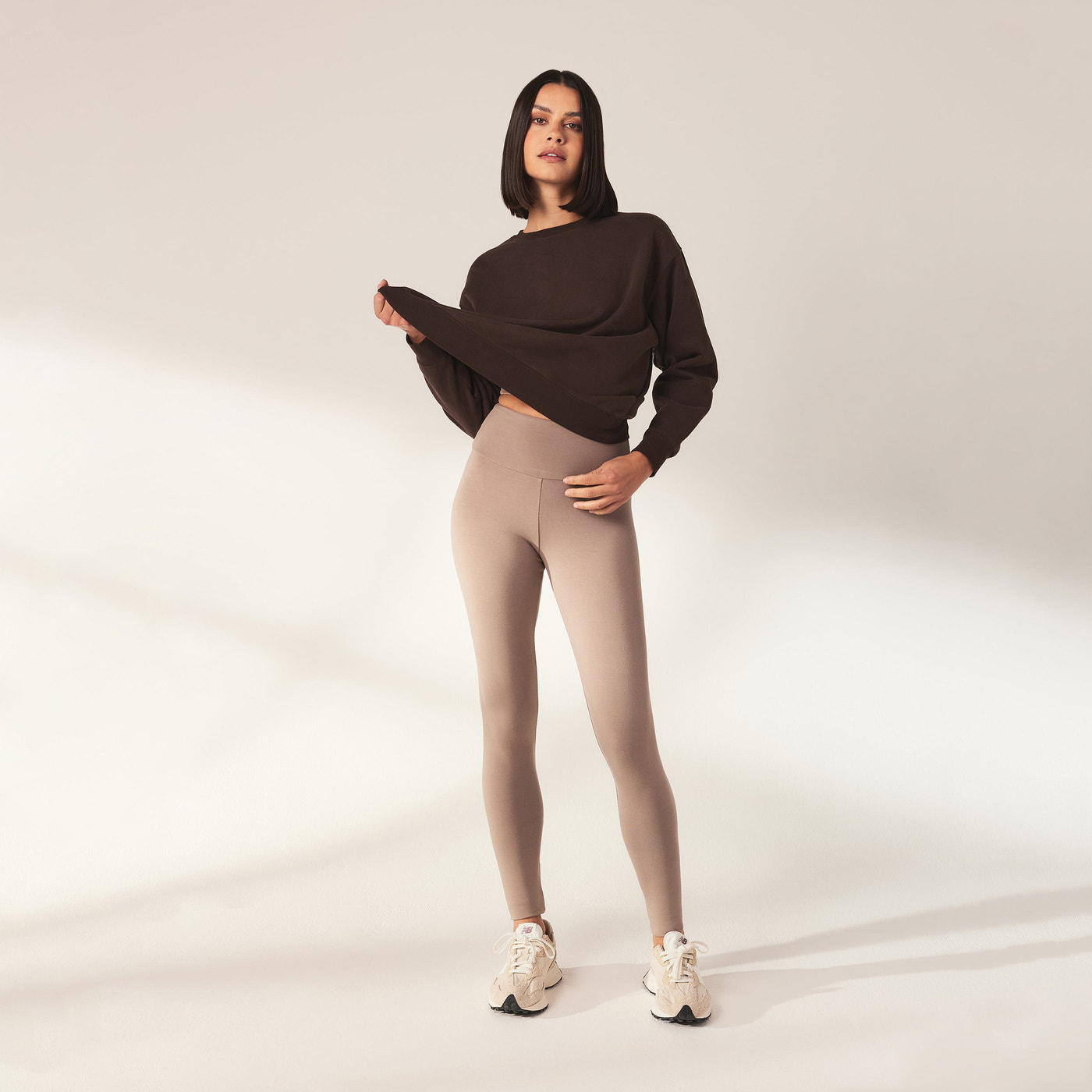 Alltägliche Leichte Leggings - Steingrau
