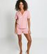100% Baumwoll-Pyjama Set Mit Knöpfen - Pink Dot
