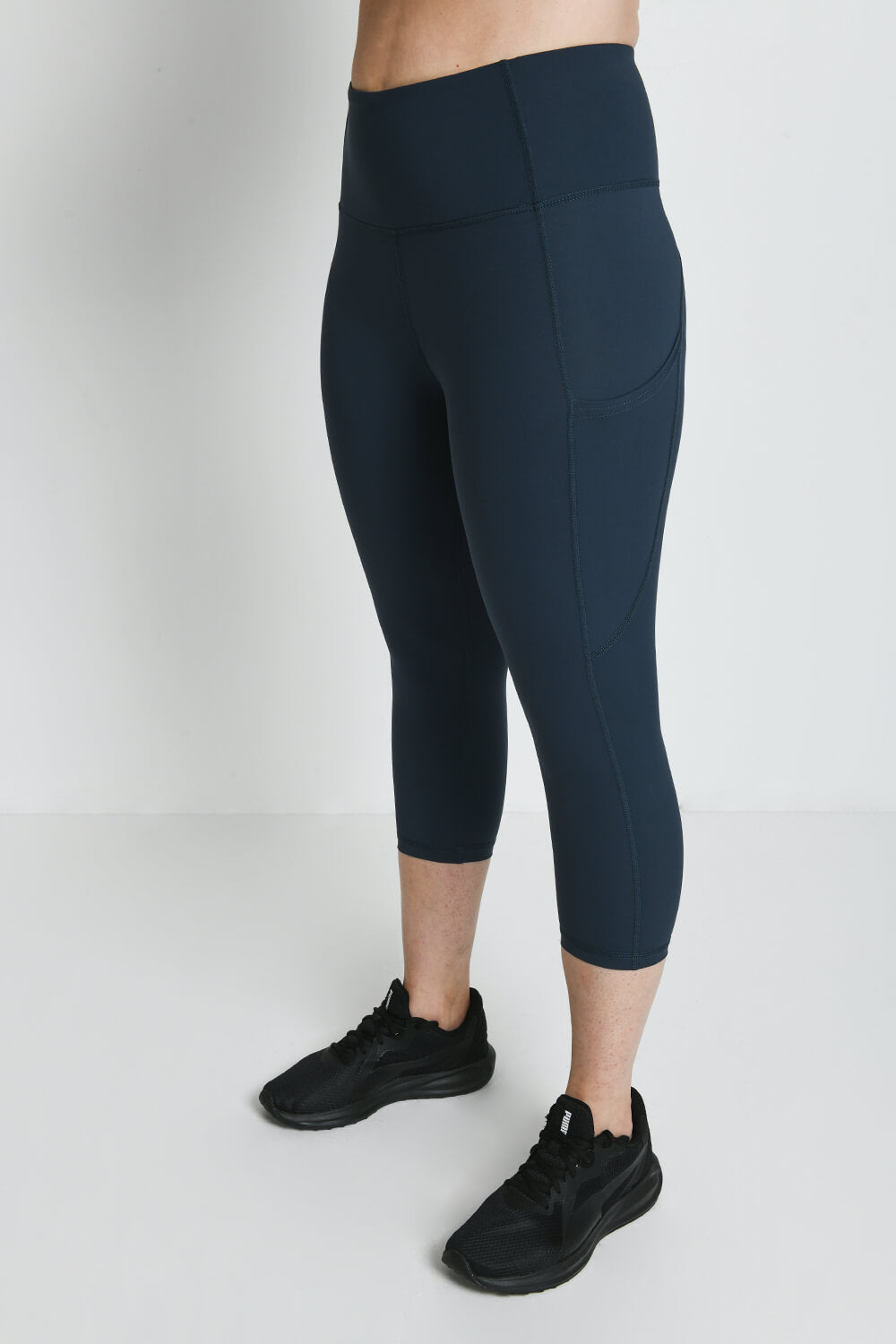 Energise Cropped Sportleggings  - Thunderblaue