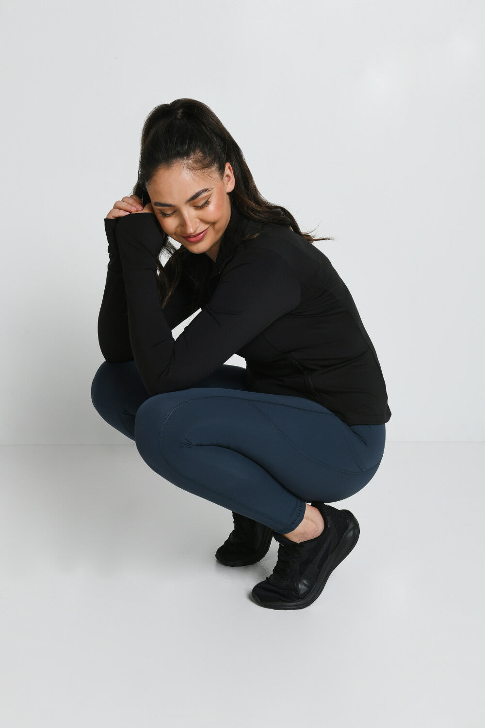 Energise High-Waisted Sportleggings - Thunderblaue