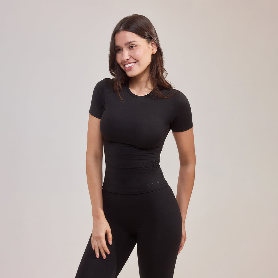 Ultimatives Alltägliches T-Shirt - Schwarz