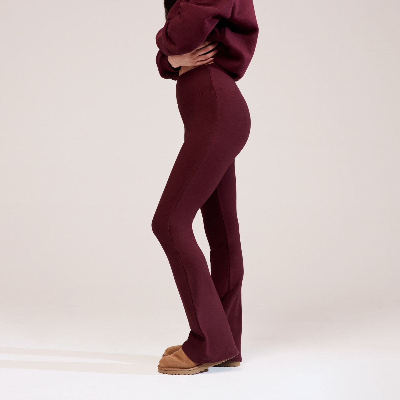 Winter Flare Leggings - Burgundy