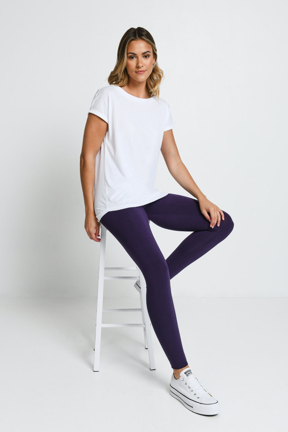 Alltägliche Leichte Leggings - Acai Lila