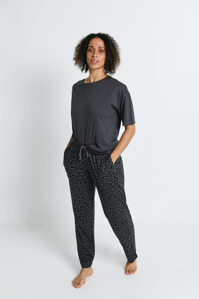 100% Baumwoll-Pyjama Set - Tiermuster