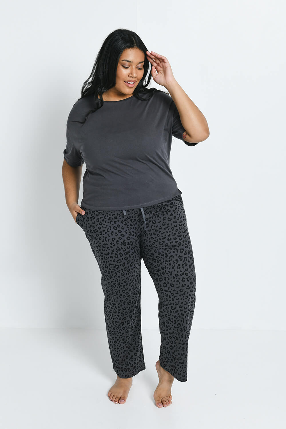 100% Baumwoll-Pyjama Set - Tiermuster