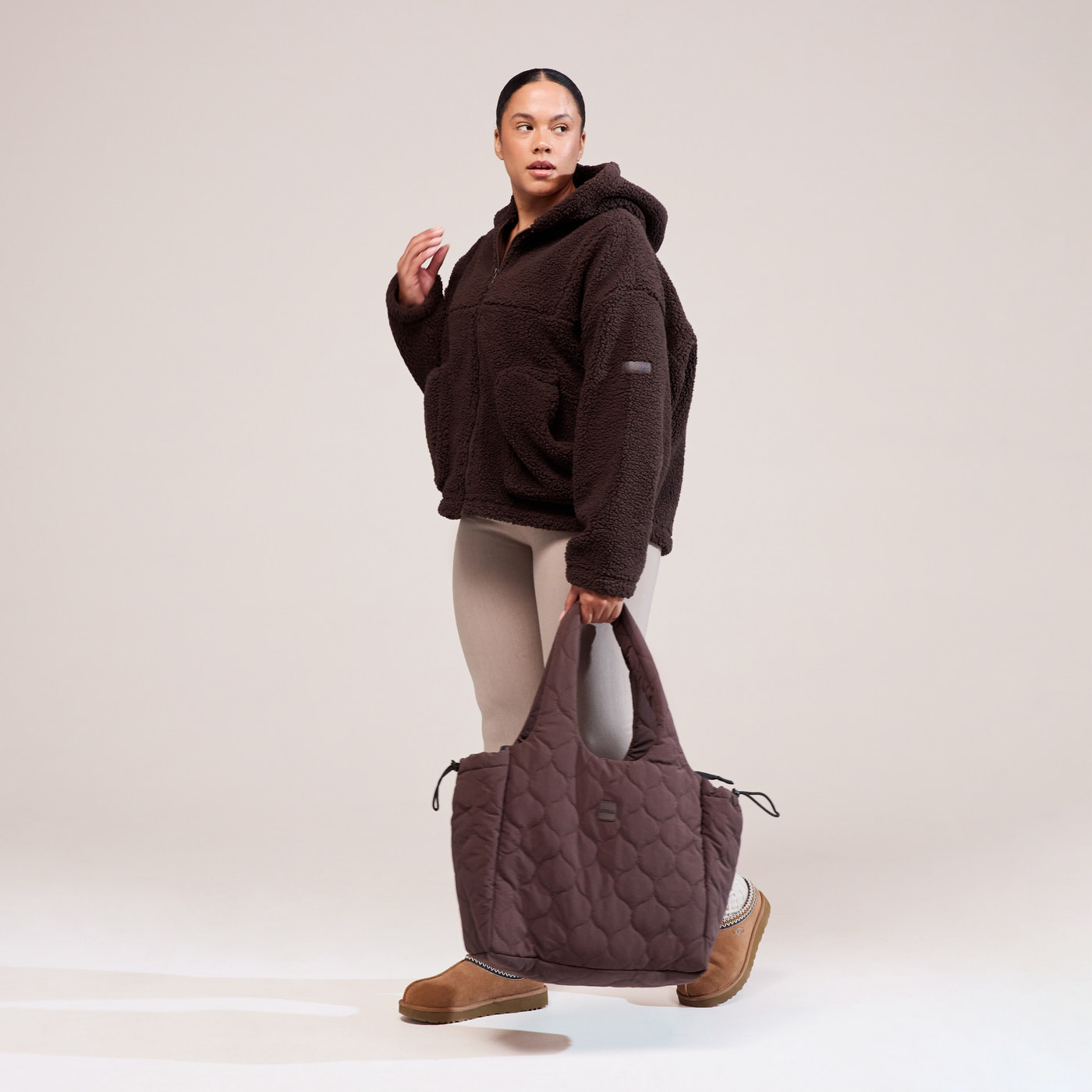 Quilted Bag - Espresso Brown