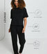 Soft Touch Lounge Set Mit Weitem Bein - Schwarze