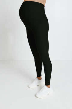 Umstands-Winter-Alltagsleggings – Tiefes Oliv
