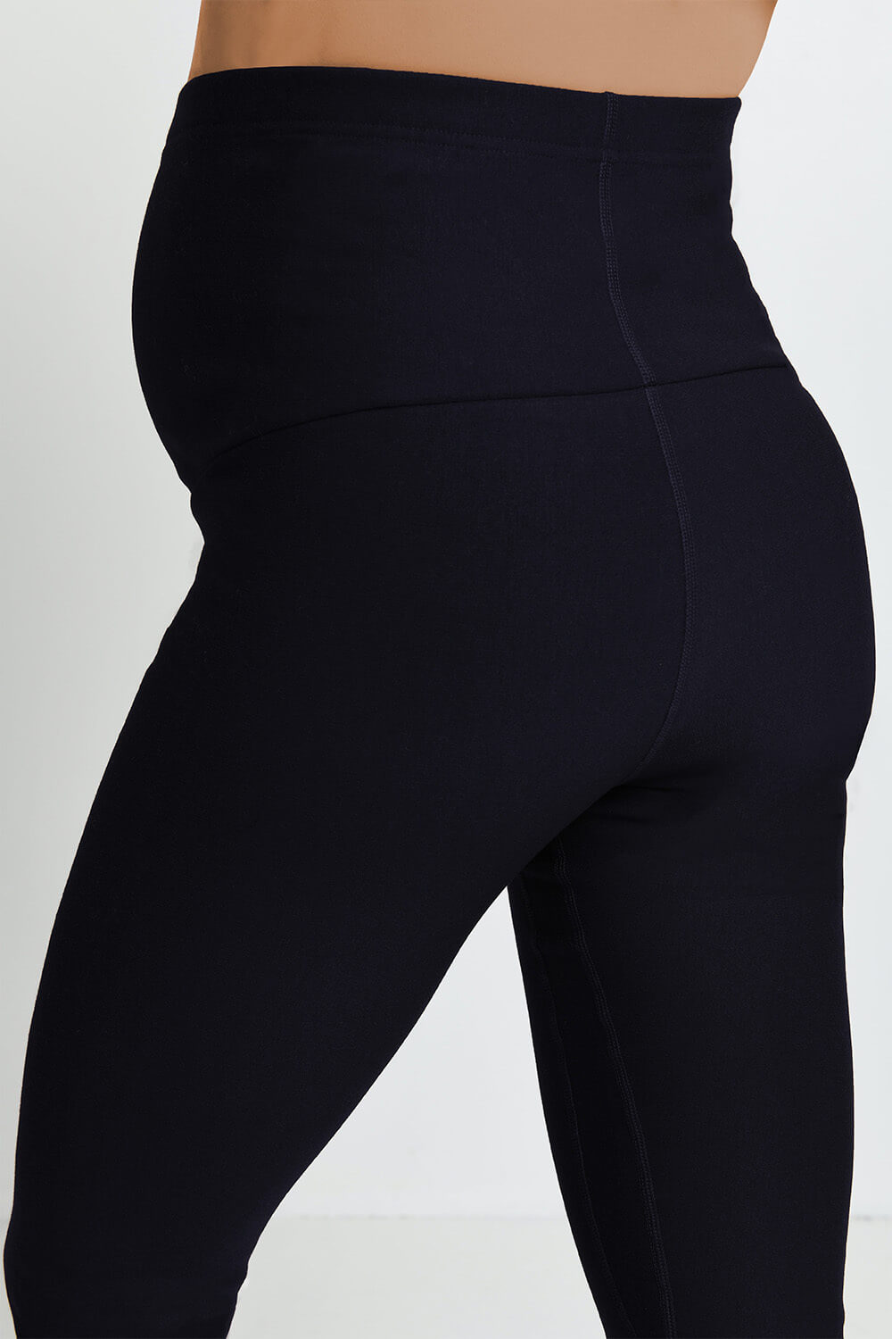 Alltägliche Winter Umstandsleggings mit hoher Taille - Vintage Navy
