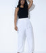 Leinenhose Curvy - White