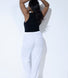 Leinenhose Curvy - White