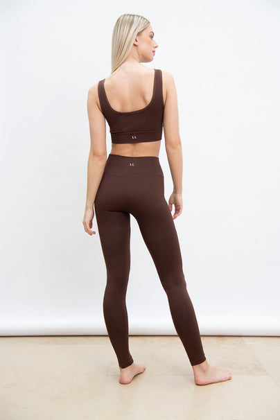 Ultimate Seamless High Waisted Leggings - Chocolate Brown