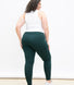 Everyday High Waisted Leggings Curvy - Forest Green