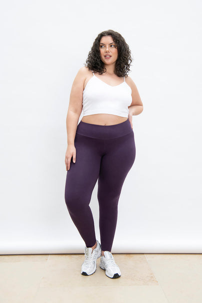 Everyday High Waisted Leggings Curvy - Acai Purple