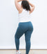 Everyday High Waisted Leggings Curvy - Petrol Blue