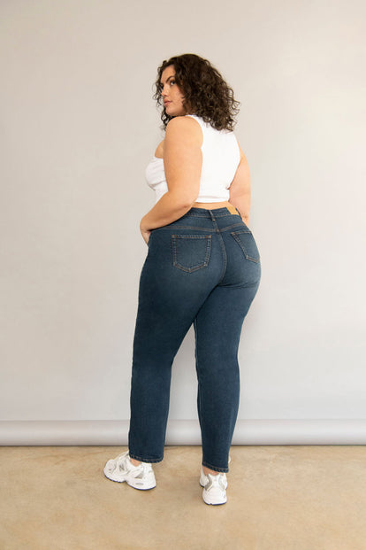 Straight-Fit Jeans Curvy - Dark Blue