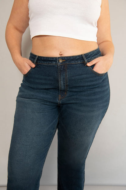 Straight-Fit Jeans Curvy - Dark Blue