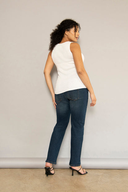 Straight-Fit Umstandsjeans - Dark Blue