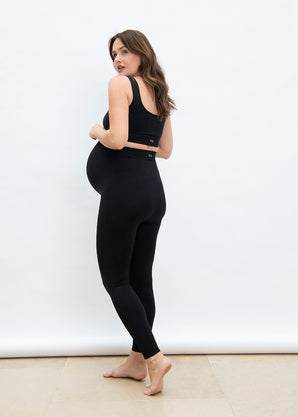 Ultimate Seamless Umstandsleggings - Black