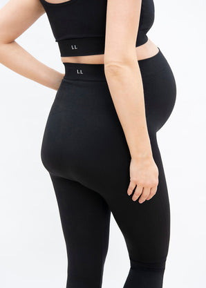 Ultimate Seamless Umstandsleggings - Black