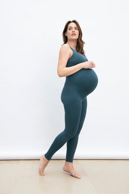 Ultimate Seamless Umstandsleggings - Teal Blue