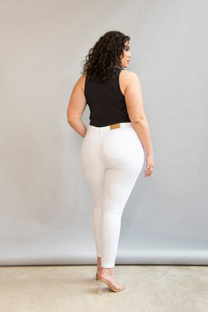 Lift & Shape Jeans Curvy - White