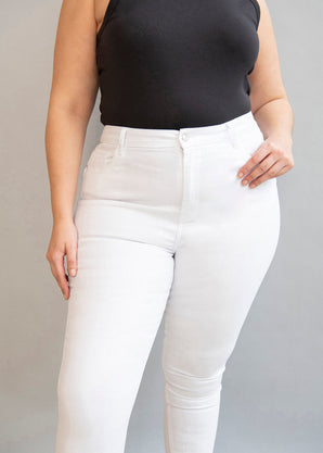 Lift & Shape Jeans Curvy - White