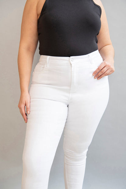 Lift & Shape Jeans Curvy - White