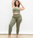 Ultimate High Waisted Seamless Leggings Curvy - Sage Green