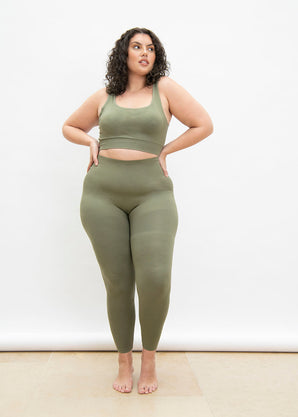 Ultimate Seamless Bralette Curvy - Sage Green