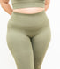 Ultimate High Waisted Seamless Leggings Curvy - Sage Green