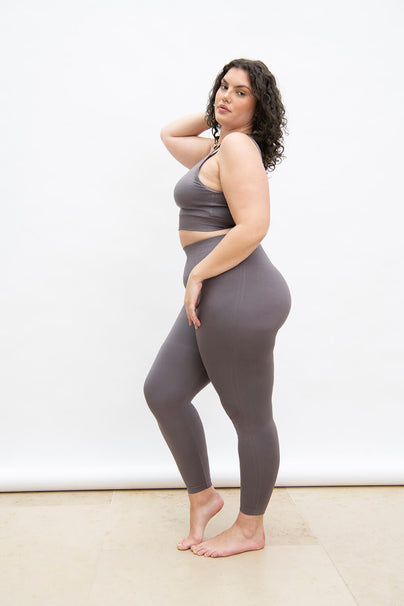 Ultimate High Waisted Seamless Leggings Curvy - Deep Mauve