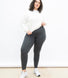 Everyday High Waisted Leggings Curvy - Dark Grey Marl