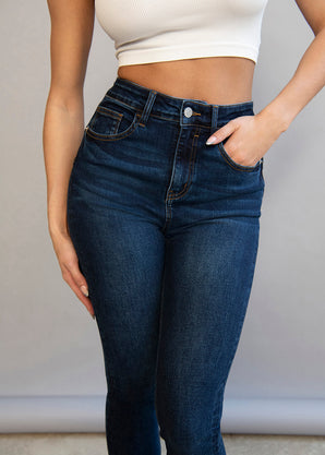 Lift & Shape Jeans - Dark Blue