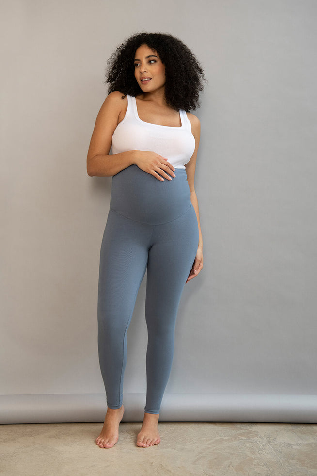 Everyday Umstandsleggings Lightweight - Steel Blue