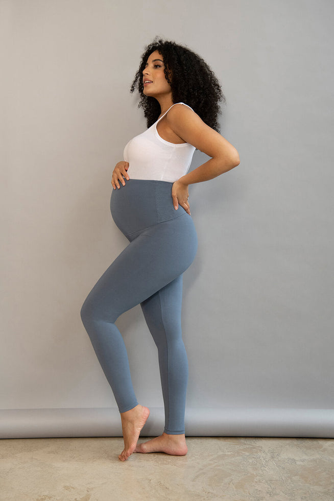 Everyday Umstandsleggings Lightweight - Steel Blue