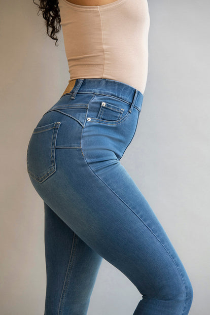 Ultimate 7/8 Jeggings - Mid Blue