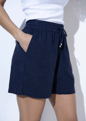 Everyday Leinenshorts - Navy