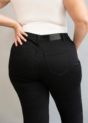 Straight-Fit Jeans Curvy - Black