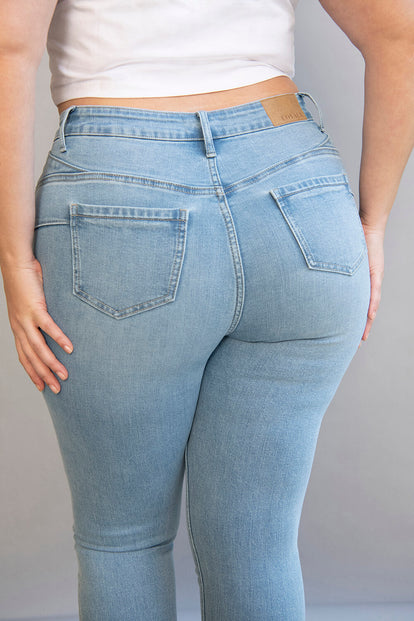 Lift & Shape Jeans Curvy - Light Bleach