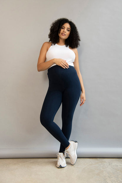 Everyday Umstandsleggings - Navy Blue