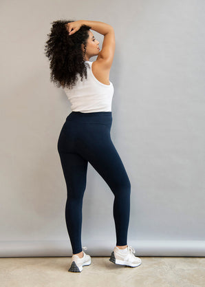 Everyday Umstandsleggings - Navy Blue